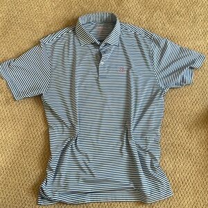 Rhoback men’s short sleeve performance polo – the birdie stripe